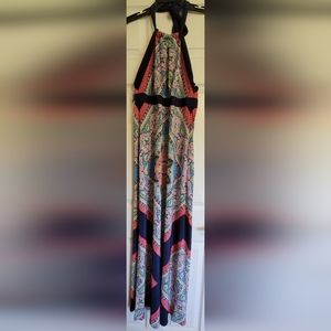 Allen B halter maxi dress